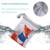 Modern Reusable Baby Wet and Dry Diaper Bag, Hanging Waterproof Zipper Organizer for Travel and Beach, Feather view 2