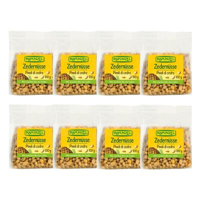 Rapunzel Siberian Pine Nuts, 100 g, Pack of 8