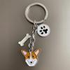 Pet ID Tag Keychain - Cute Metal Dog Keychain view 3