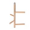 Bird Swing, Parrot Perch, 4-Level Natural Wood Rotating Ladder Toy, 1 Pc view 3