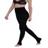 AMZAM Medical Compression Tights for Women and Men, Open Toe, Opaque, 15–20 mmHg, Black, XXL view 4