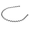 Livecitys Unisex Black Wavy Hairband for Sports, Bath and Makeup view 1