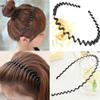 Livecitys Unisex Black Wavy Hairband for Sports, Bath and Makeup view 2