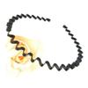 Livecitys Unisex Black Wavy Hairband for Sports, Bath and Makeup view 4