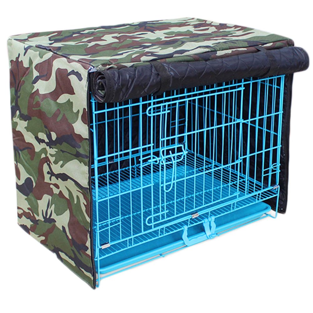 STTC Dog Crate Cover, Windproof and Waterproof, Easy to Install, Remove and Adjust, M