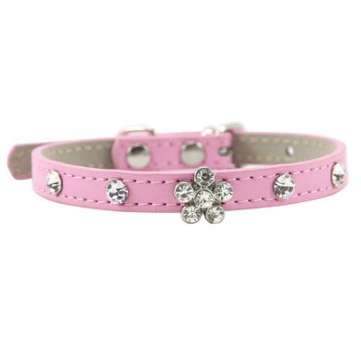 ETOPARS Adjustable PU Dog Collar with Bowtie