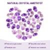 ZQO Amethyst Stone, Amethyst Geode, Irregular Raw Natural Crushed Crystals for Aquarium, Decorative Fish Tank, or Yard (500 g) view 4