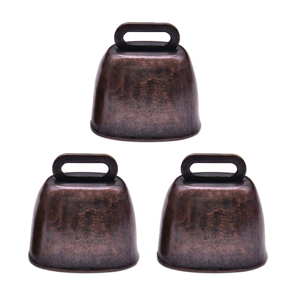 YPREWY 3-Pack Brass Bells for Farm Animals