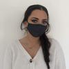 Keep Safe Reusable Washable Breathable Face Mask for Mouth and Nose, Anti-Smoke Pollution, Motorcycle Sport, Squares, Medium view 2