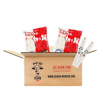 2-Pack (2 x 400 g) Sato Kirimochi Japanese Rice Cakes (Papa Vo)