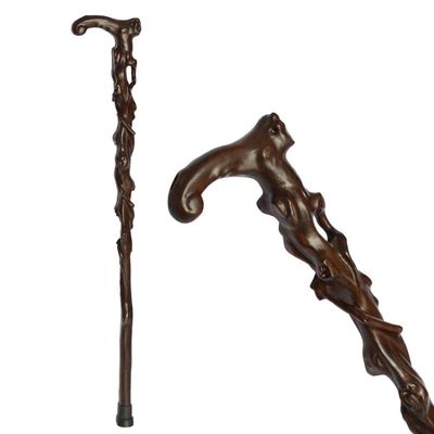 SGSG Adult Crutch Accessory, Solid Rosewood Shaft, Old Man Walking Cane, 95 cm