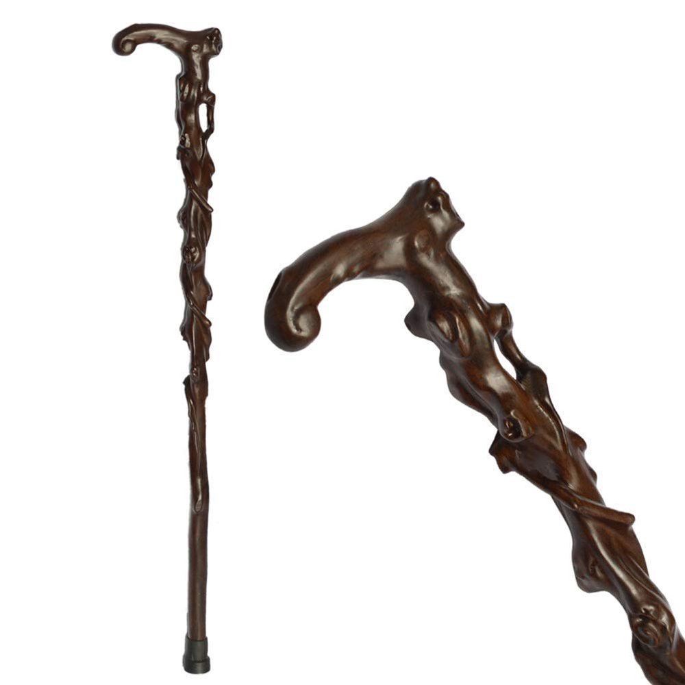 SGSG Adult Crutch Accessory, Solid Rosewood Shaft, Old Man Walking Cane, 95 cm