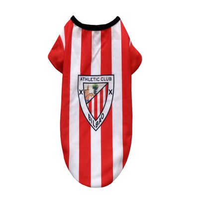CYPBRANDS SH-01XL-AC Athletic Club T-Shirt for Dogs, Size XL, Striped, Red/White