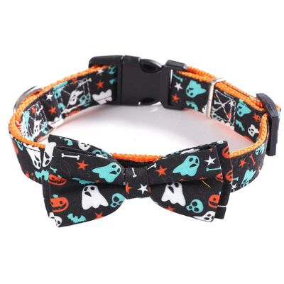 Pet Halloween Collar with Bow Tie