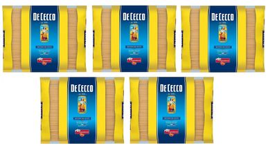 5 x De Cecco Spaghettoni Quadrati Durum Wheat Semolina Pasta, 100% Italian, 3 kg