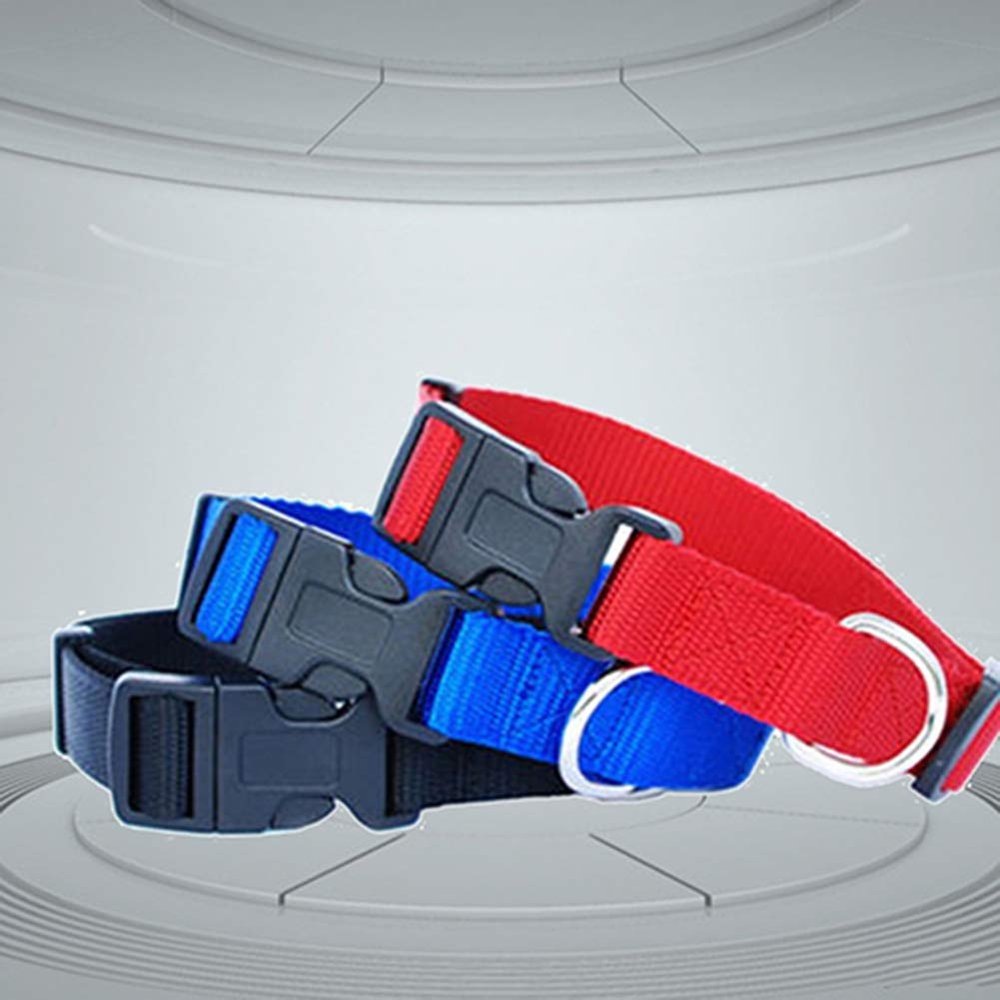 Livecity Adjustable Pet Collar for Dogs and Cats - Red XL