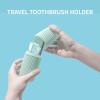Travel Toothbrush Holder and Case Set, Green and Gray, 2-Pack view 4
