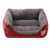 GUOCU Plush Dog Bed, Washable Pet Sofa for Small, Medium, and Large Dogs, Red, Size 3/L view 1