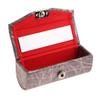 Inzopo PU Leather Lipstick Case with Mirror, Brown view 1