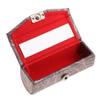 Inzopo PU Leather Lipstick Case with Mirror, Brown view 3