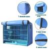 STTC Waterproof Windproof Dog Crate Cover, Blue, XL 91 × 58 × 68 cm view 4