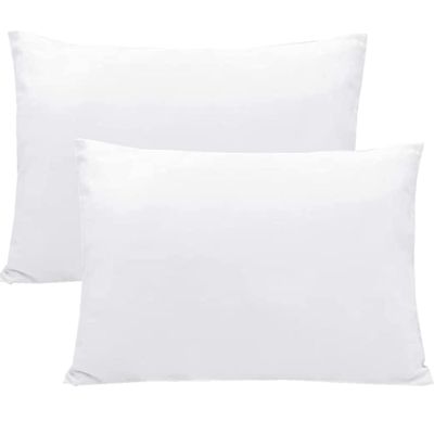 Solid-Color Baby/Toddler Pillowcases, 2-Pack, 100% Cotton, 40 x 60 cm, for Cribs and Travel Pillows, Envelope Closure, Soft and Breathable