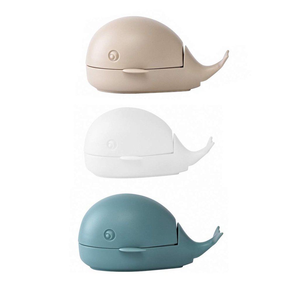 Hovico Silicone Cleaning Brushes, Small Whale Design, 3-Pack