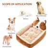 PETCUTE Washable Fluffy Square Dog Bed for Small, Medium, and Large Dogs and Cats view 2