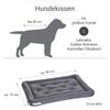 Doctor Bark Dog Cushion – Orthopedic Dog Bed, Washable at 95°C, Gray, L (90 × 70 cm) view 3