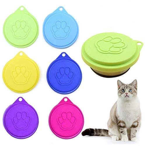 6-Pack Silicone Pet Food Can Lids