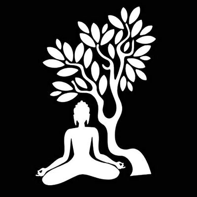 SUIFENG Car Decal 12.9 cm x 18.3 cm, Lying Place Sitting in Meditation in Bumen, Interesting Vinyl Window Sticker