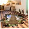 AMOYER Large 3D Space Wall Sticker, Star Bridge Decor for Kids' Room and Living Room view 1