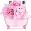 BRUBAKER Cosmetics 7-Piece Baby Gift Set for Girls with Pink Tub and Plush Bear view 1