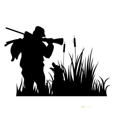 SUIFENG Car Sticker 14.8 x 9.7 cm, Hunting Shooting Funny Car Decal