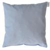 Organic Handmade Cherry Pit Pillow, Made in Germany – 20 x 20 cm, Light Blue Cotton view 1