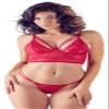 Cottelli LINGERIE Bra and Thong Set 22136303111, Red, XL view 1