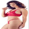 Cottelli LINGERIE Bra and Thong Set 22136303111, Red, XL view 2