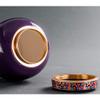 Blue Ceramic Cremation Urn for Ashes, Medium, Handmade view 2