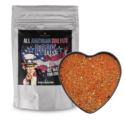 Royal Spice All American BBQ Pork Rub, 1 kg – Dry Marinade for Pulled Pork