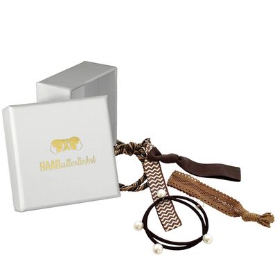 HAARallerliebst Women's Hair Tie Bracelet Set – Metal-Free Hair Ties