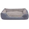 Tidyard Hand-Washable Dog Bed with PU-Coated Oxford Fabric and Faux Fur, 50 x 38 x 17 cm view 1