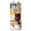30 Christmas Cutlery Pockets with Napkins, Mulled Wine view 1