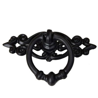 DUO ER Elegant Black Vintage Cabinet Ring Pull