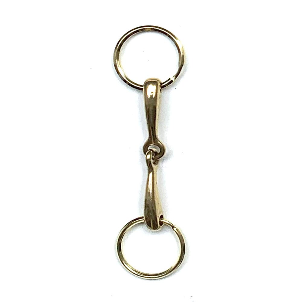 JA Horse - Keychain Pendant Horse Rider Pony (Bits Gold)
