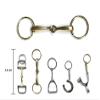 JA Horse - Keychain Pendant Horse Rider Pony (Bits Gold) view 2