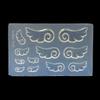 Buwei DIY Nail Art 3D Silicone Mold, Cat/Rabbit/Wing Square Resin Mold Jewelry Tools view 1