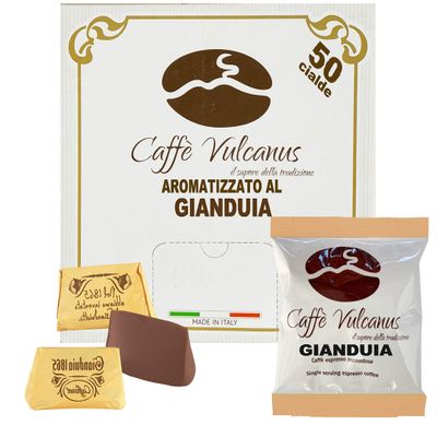 Vulcanus Coffee Flavored Coffee Pods (50 Pods, Gianduia)