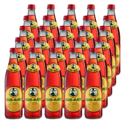 Club-Mate Pomegranate, 25 x 0.5 L Bottles incl. Returnable Deposit
