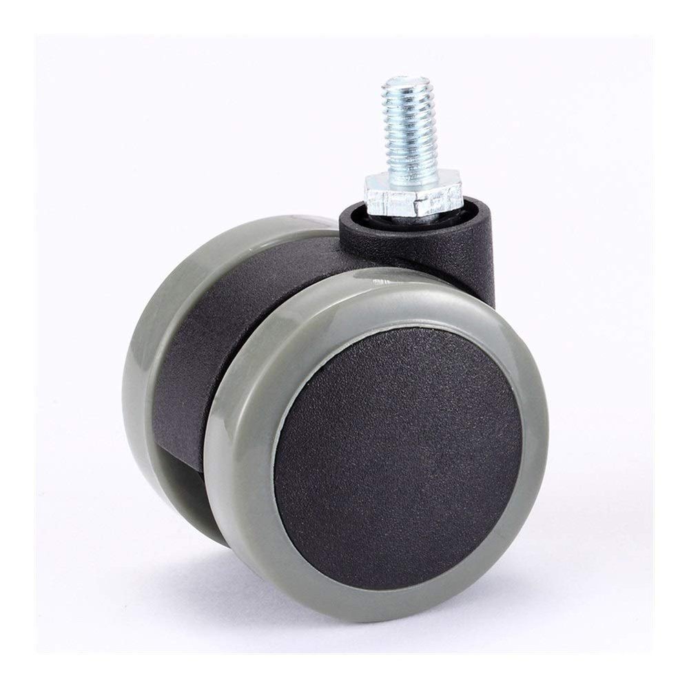 JINchao Heavy-Duty 2-Inch Casters, 50 kg, M8 Screw, No Brake