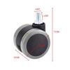 JINchao Heavy-Duty 2-Inch Casters, 50 kg, M8 Screw, No Brake view 2